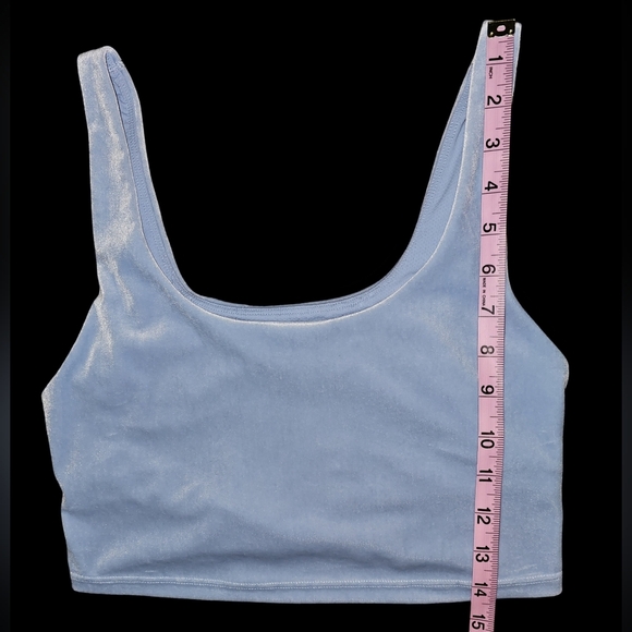 Athleta Womens Velvet Cut Out Crop A-C Size Small - Picture 11 of 13